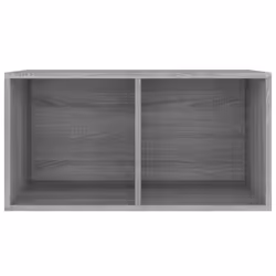 vidaXL Contenitore Vinili Grigio Sonoma 71x34x36 cm Legno Multistrato - Vista aggiuntiva 3