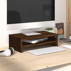 Supporto Monitor Rovere Marrone 42x24x13 cm Legno Multistrato Vidaxl 642307