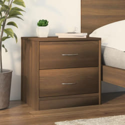 Comodino da Camera da Letto, Tavolino da notte Rovere Marrone 40x30x40 cm Legno Ingegnerizzato Vidaxl