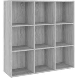 Libreria, Scaffale Portaoggetti, Mobile Moderno Grigio Sonoma 98x30x98 cm Vidaxl 2515