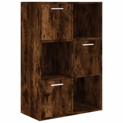 vidaXL Mobile Contenitore in Rovere Fumo 60x29,5x90 cm - Vista aggiuntiva 2