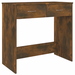 vidaXL Scrivania Rovere Fumo 80x40x75 cm in Legno Multistrato - Vista aggiuntiva 2
