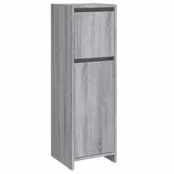 vidaXL Armadietto Bagno Grigio Sonoma 30x30x95 cm in Legno Multistrato - Vista aggiuntiva 2