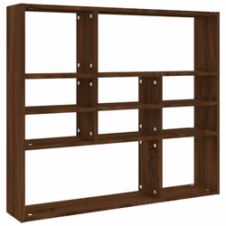 vidaXL Scaffale a Parete Rovere Marrone 90x16x78 cm Legno Multistrato - Vista aggiuntiva 2