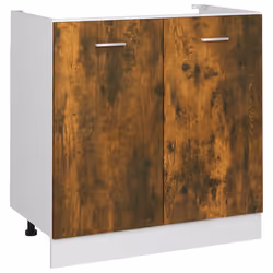 vidaXL Mobile Sottolavello “Lyon” Rovere Fumo 80x46x81,5 cm - Vista aggiuntiva 2