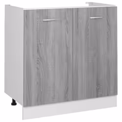 vidaXL Mobiletto “Lyon” Grigio Sonoma 80x46x81,5 cm - Vista aggiuntiva 2
