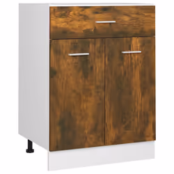 vidaXL Mobiletto “Lyon” Rovere Fumo 60x46x81,5 cm - Vista aggiuntiva 2