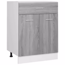 vidaXL Mobiletto “Lyon” Grigio Sonoma 60x46x81,5 cm - Vista aggiuntiva 2