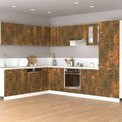 Mobile Pensile Rovere Fumo 60x31x40 cm in Legno Ingegnerizzato Vidaxl 13333