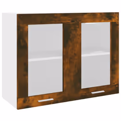 vidaXL Mobile Pensile “Lyon” Rovere Fumo 80x31x60 cm - Vista aggiuntiva 2