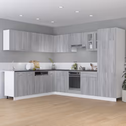 vidaXL Mobile Pensile Angolo “Lyon” Grigio Sonoma 57x57x60 - Vista aggiuntiva 3