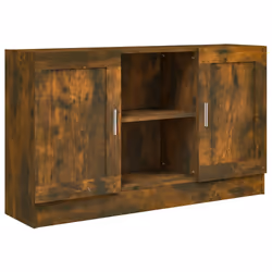 vidaXL Credenza Rovere Fumo 120x30,5x70 cm in Legno Multistrato - Vista aggiuntiva 2