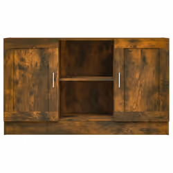 vidaXL Credenza Rovere Fumo 120x30,5x70 cm in Legno Multistrato - Vista aggiuntiva 3