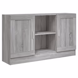 vidaXL Credenza Grigio Sonoma 120x30,5x70 cm in Legno Multistrato - Vista aggiuntiva 2