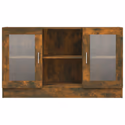 vidaXL Mobile Vetrina Rovere Fumo 120x30,5x70 cm in Legno Multistrato - Vista aggiuntiva 3