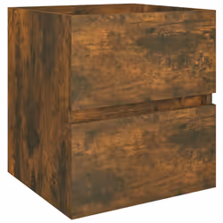 vidaXL Mobile Lavabo Rovere Fumo 41x38,5x45 cm in Legno Multistrato - Vista aggiuntiva 2