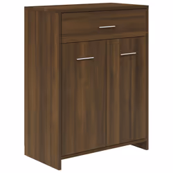 vidaXL Armadietto Bagno Rovere Marrone 60x33x80 cm Legno tecnico - Vista aggiuntiva 2