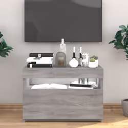 Caratterizzato da un design pratico ed elegante, questo mobile porta TV con luci a LED diventerà il punto forte di qualsiasi  ...