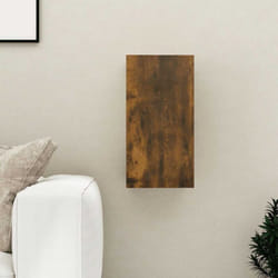 vidaXL Mobile TV Rovere Fumo 30,5x30x60 cm in Legno Ingegnerizzato