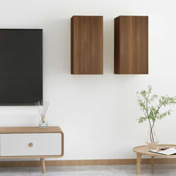 Vidaxl - Mobili tv 2 pz Rovere Marrone 30,5x30x60cm in Legno Multistrato