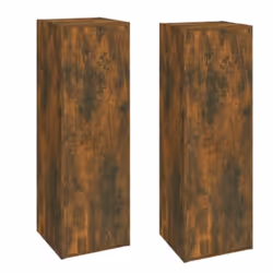 vidaXL Mobili TV 2 pz Rovere Fumo 30,5x30x90 cm in Legno Multistrato - Vista aggiuntiva 2