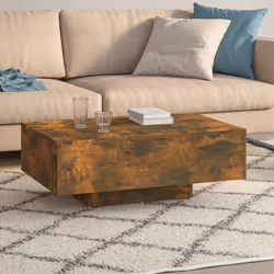 vidaXL Tavolino da Salotto Rovere Fumo 85x55x31cm in Legno Multistrato - Vista aggiuntiva 3
