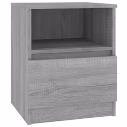 vidaXL Comodino Grigio Sonoma 40x40x50 cm in Legno Multistrato - Vista aggiuntiva 2