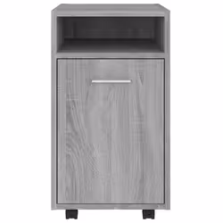 vidaXL Mobiletto con Ruote Grigio Sonoma 33x38x60 cm Legno Multistrato - Vista aggiuntiva 3