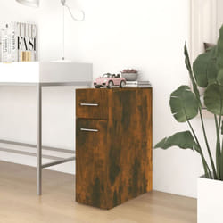 vidaXL Mobile Farmacia Rovere Fumo 20x45,5x60 cm in Legno Multistrato
