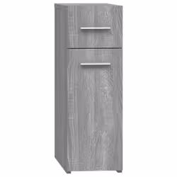 vidaXL Mobile Farmacia Grigio Sonoma 20x45,5x60 cm Legno Multistrato - Vista aggiuntiva 2