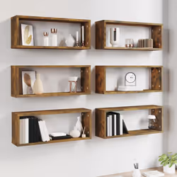 VidaXL 815926 scaffale Legno Quercia, Marrone - Vista aggiuntiva 6