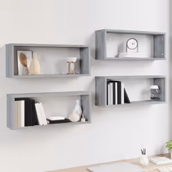 VidaXL 815928 scaffale Legno Grigio - Vista aggiuntiva 6