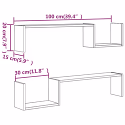 VidaXL 815933 scaffale Legno Quercia, Marrone - Vista aggiuntiva 8