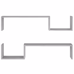 VidaXL 815934 scaffale Legno Grigio - Vista aggiuntiva 5