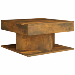 vidaXL Tavolino da Salotto Rovere Fumo 57x57x30cm in Legno Multistrato - Vista aggiuntiva 2