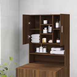 vidaXL Mobile per Lavatrice Rovere Marrone 70,5x25,5x90 cm - Vista aggiuntiva 3