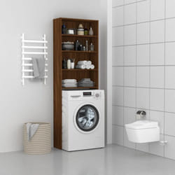 Mobile per Lavatrice Rovere Marrone 64x24x190 cm - Vidaxl