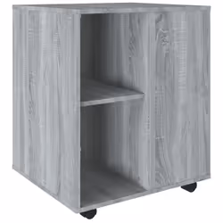 vidaXL Armadietto con Ruote Grigio Sonoma 60x53x72cm Legno Multistrato - Vista aggiuntiva 2