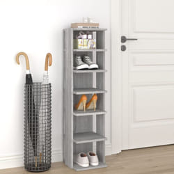 Vidaxl - Scarpiera Grigio Sonoma 27,5x27x102 cm in Legno Multistrato