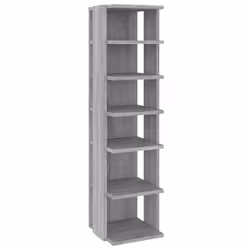 vidaXL Scarpiere 2 pz Grigio Sonoma 27,5x27x102cm in Legno Multistrato - Vista aggiuntiva 3