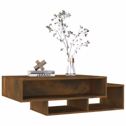 vidaXL Tavolino da Salotto Rovere Fumo 105x55x32 cm Legno Multistrato - Vista aggiuntiva 3