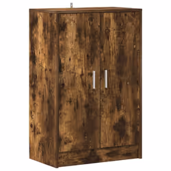 vidaXL Scarpiera Rovere Fumo 60x35x92 cm in Legno Multistrato - Vista aggiuntiva 2