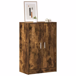 vidaXL Scarpiera Rovere Fumo 60x35x92 cm in Legno Multistrato - Vista aggiuntiva 3