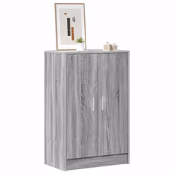 vidaXL Scarpiera Grigio Sonoma 60x35x92 cm in Legno Multistrato - Vista aggiuntiva 3