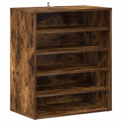 vidaXL Scarpiera Rovere Fumo 60x35x70 cm in Legno Multistrato - Vista aggiuntiva 2