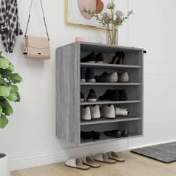 Vidaxl - Scarpiera Grigio Sonoma 60x35x70 cm in Legno Multistrato