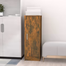 vidaXL Scarpiera Rovere Fumo 32x35x92 cm in Legno Multistrato - Vista aggiuntiva 3