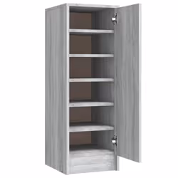 Scarpiera Grigio Sonoma 32x35x92 cm in Legno Multistratocod mxl 81768 - Vista aggiuntiva 2