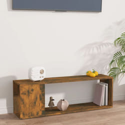 Mobile Porta tv, Armadietti per tv Rovere Fumo 100x24x32 cm in Legno Multistrato Vidaxl