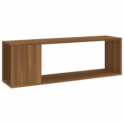 vidaXL Mobile TV Rovere Marrone 100x24x32 cm in Legno Multistrato - Vista aggiuntiva 2